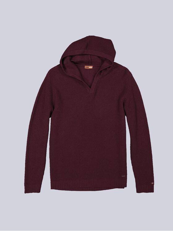emilio adani Herren Pullover mit Kapuze Rot 35702