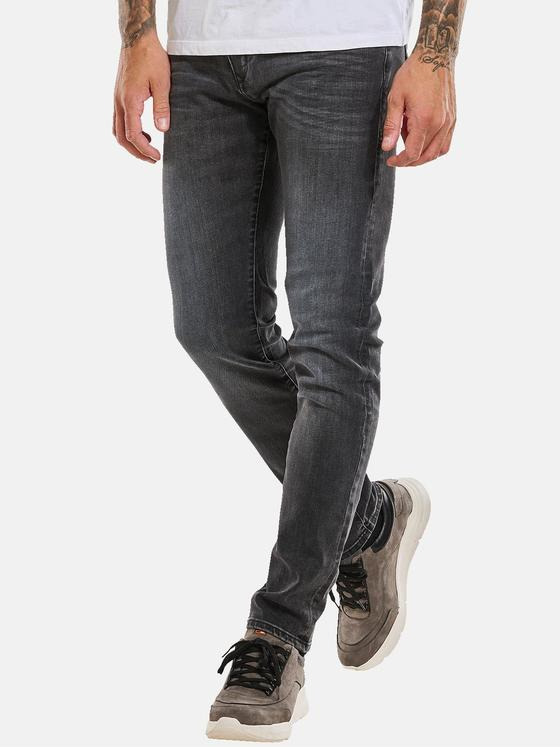 emilio adani Herren Jeans Slim Fit Schwarz 34096
