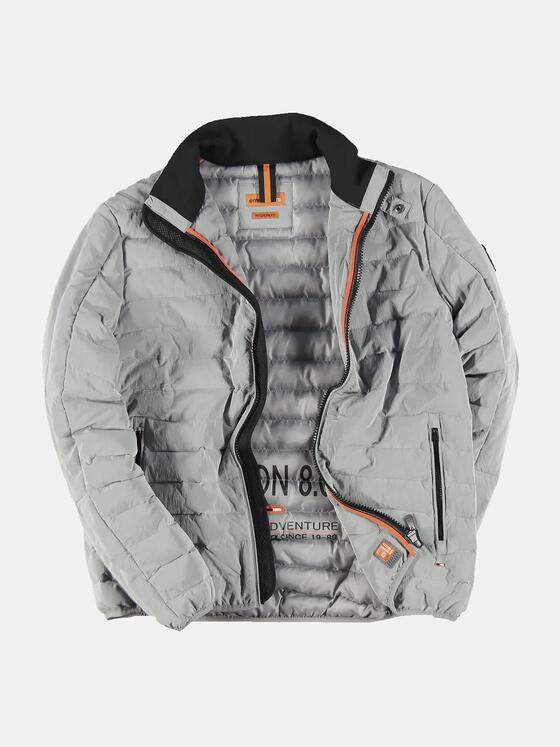 emilio adani Herren Steppjacke mit Kontrastdetails Grau 31772