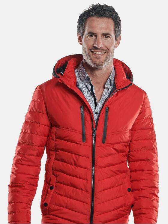 engbers Herren Steppjacke mit abnehmbarer Kapuze Bordeaux 30206