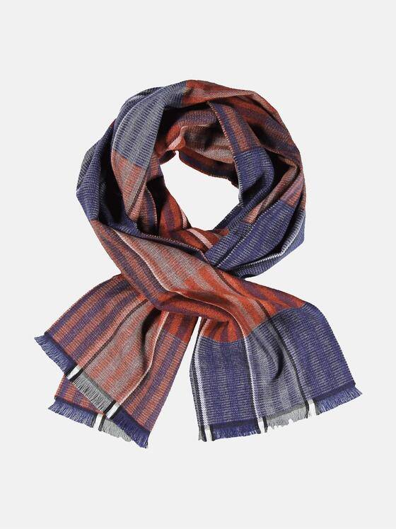 engbers Herren Schal gemustert Blutorange 32117