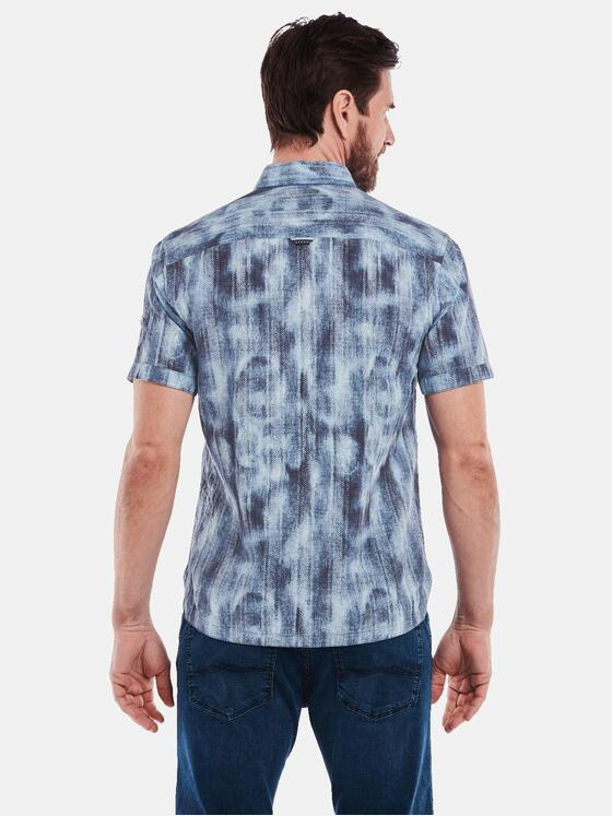 engbers Herren Kurzarm-Hemd regular Blau 35168