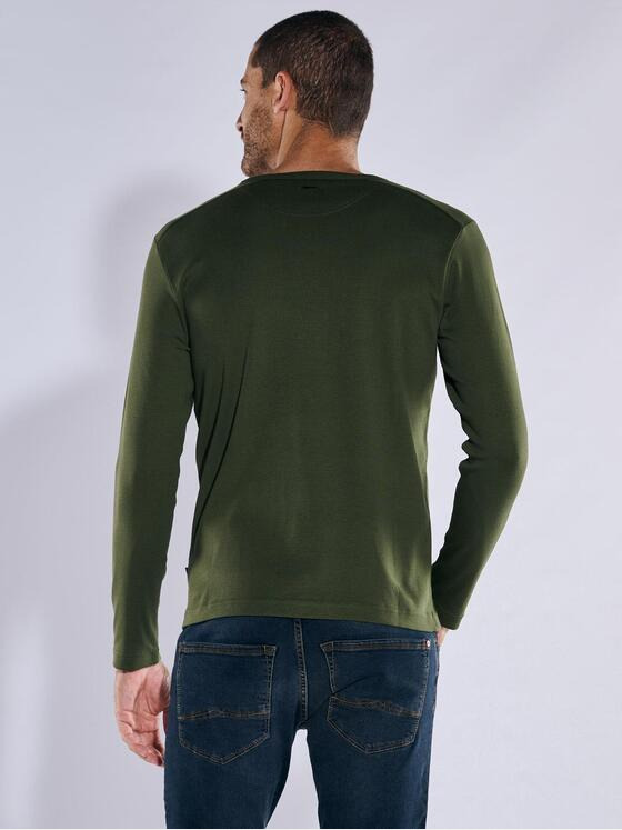 engbers Herren Langarm-Shirt "My Favorite" organic Khaki 37762