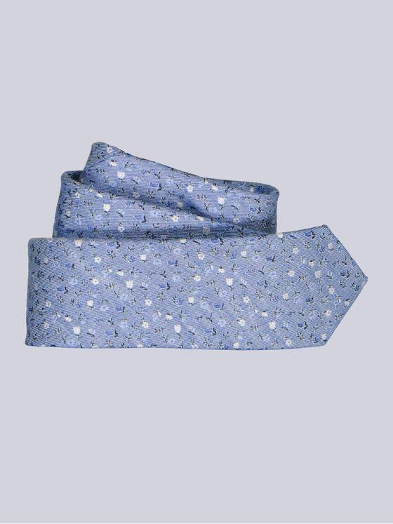 emilio adani Herren Krawatte gemustert Blau 38743