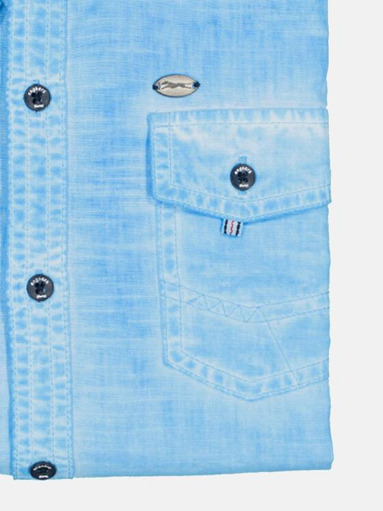 engbers Herren Kurzarm-Hemd regular Blau 35144
