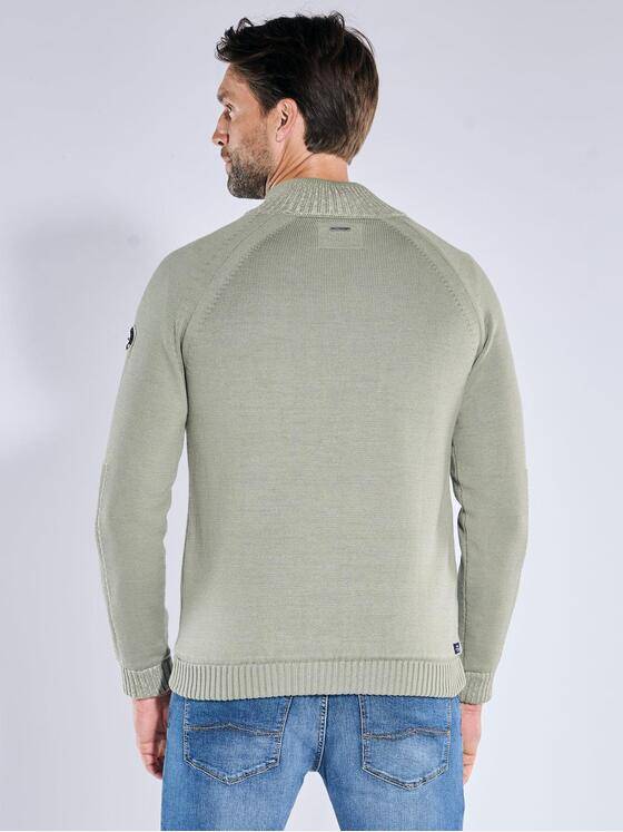 engbers Herren Strickjacke mit Innenfutter Hellgruen 39504