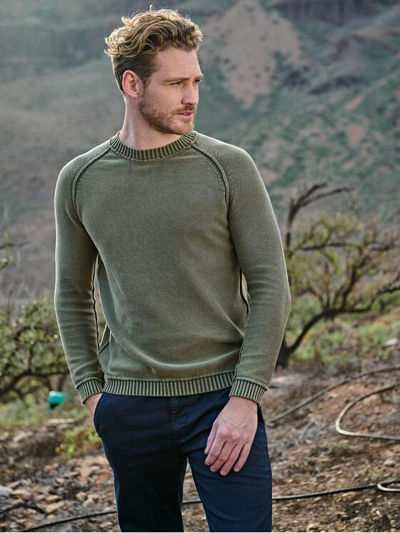 engbers Herren Pullover regular Grün 36271