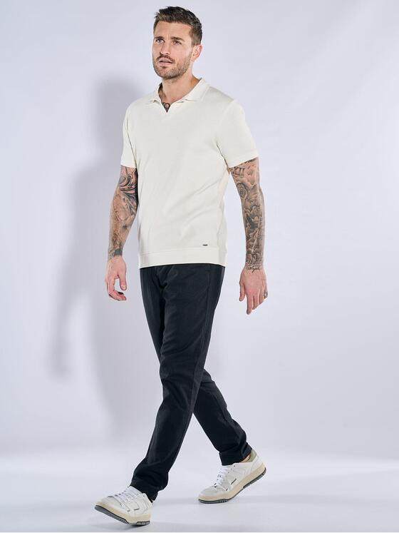 emilio adani Herren Polo-Shirt uni Beige 38319