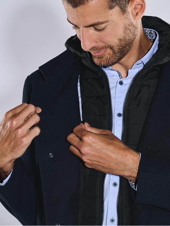 engbers Herren Mantel regular Blau 37540