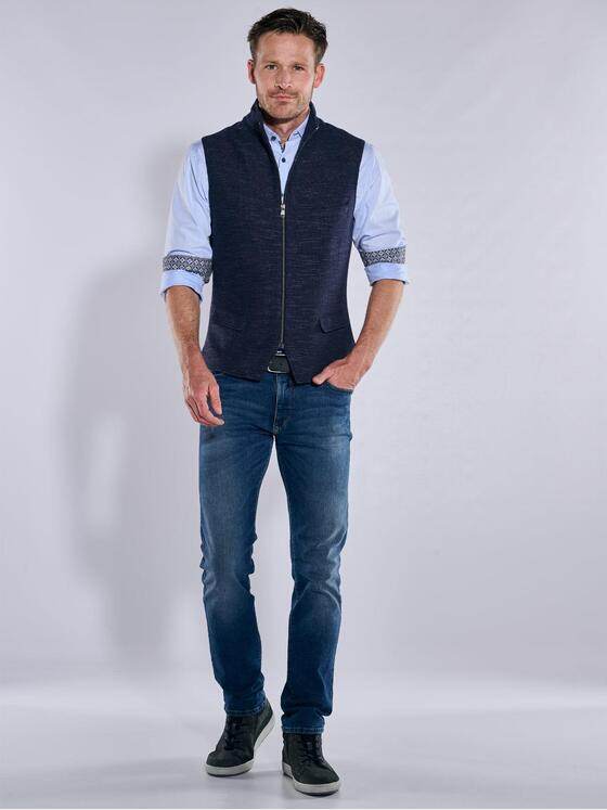 engbers Herren Sakko-Weste strukturiert Anthrazit 38139