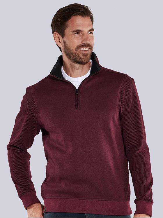 engbers Herren Sweatshirt mit Stehkragen Violett 35639