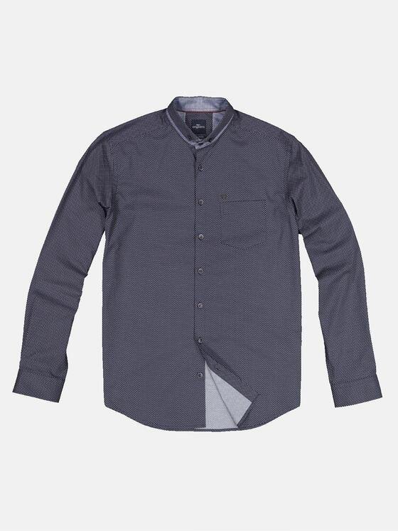 engbers Herren Langarm-Hemd gemustert Marineblau 32395