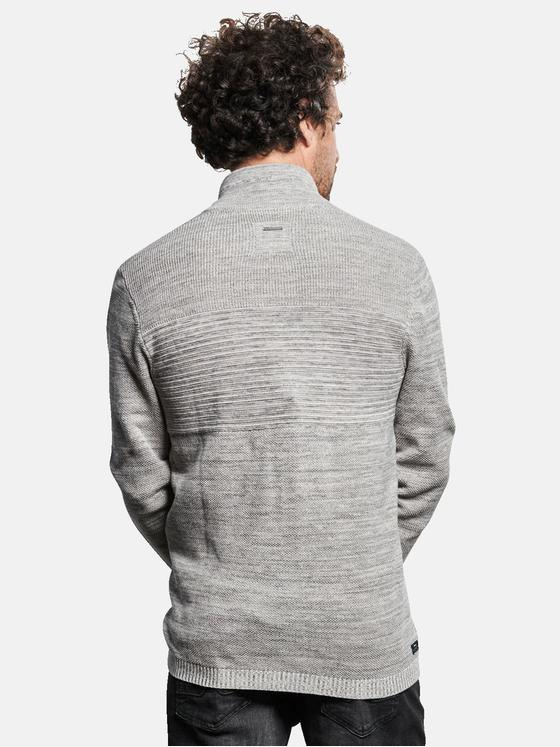 engbers Herren Strickjacke meliert Grau 32418