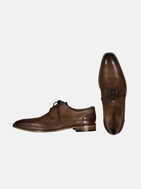 emilio adani Herren Business-Schuh aus Leder Braun 35113