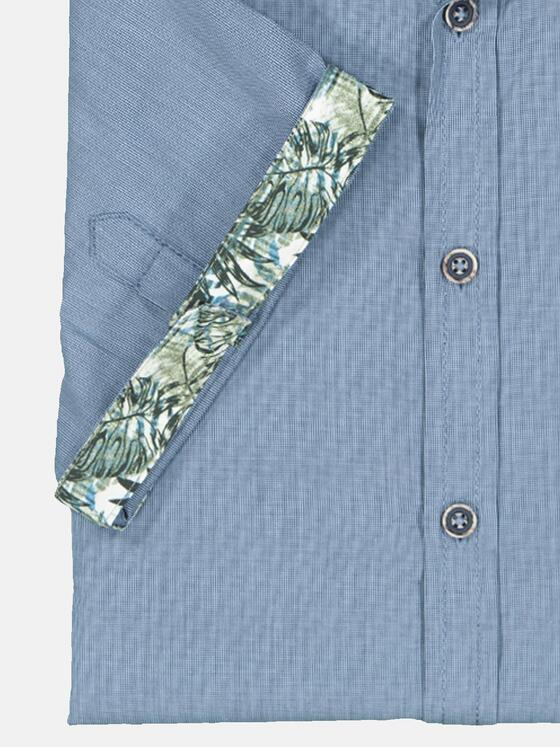 engbers Herren Kurzarm-Hemd regular Blau 36876