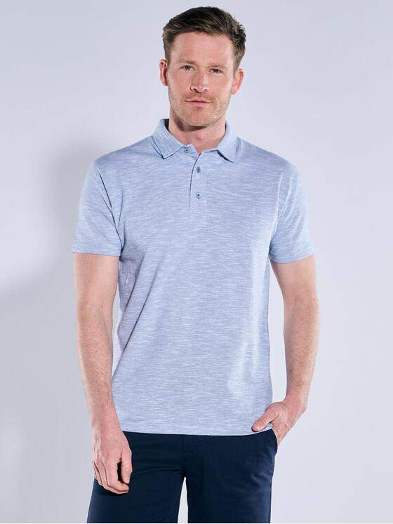 engbers Herren Polo-Shirt meliert Hellblau 38702