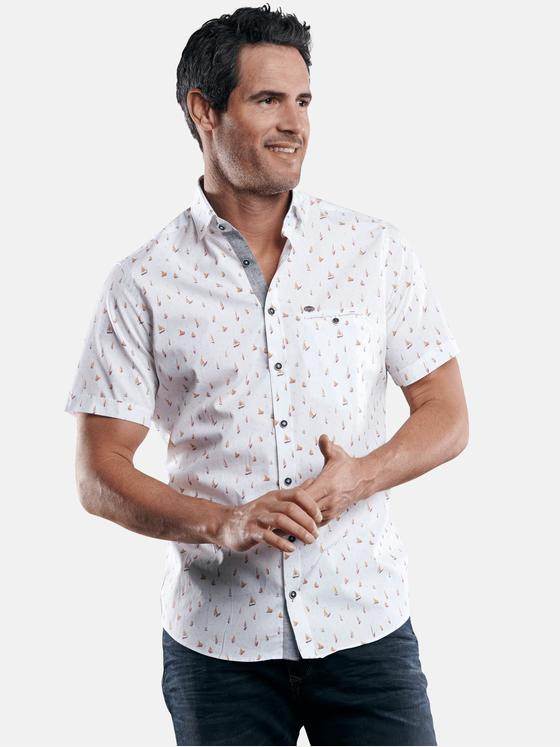 engbers Herren Hemd kurzarm Sonnenorange 29473