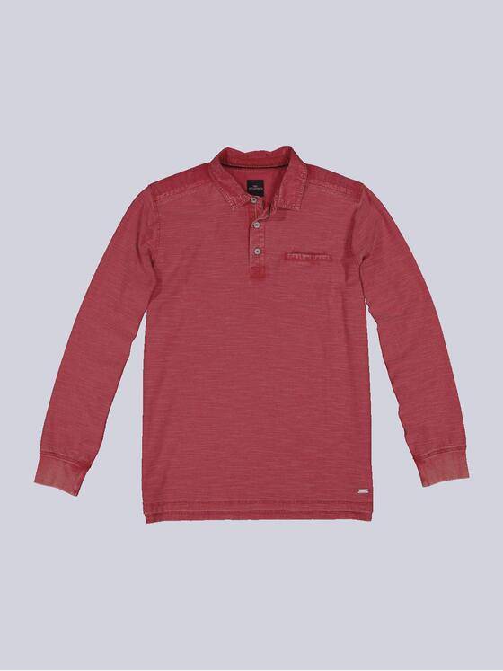 engbers Herren Langarm-Shirt mit Polokragen Rot 34339