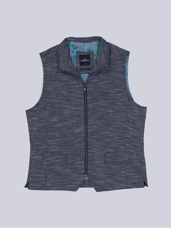 engbers Herren Sakko-Weste mit Zipper Indigoblau 40244