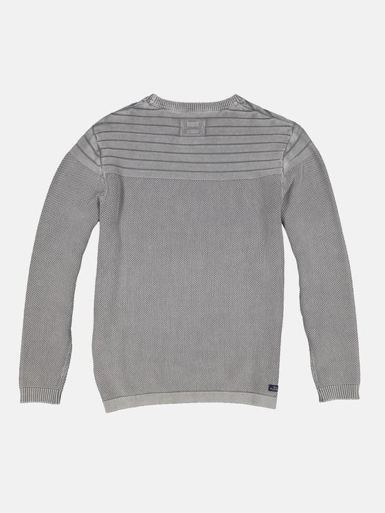 engbers Herren Pullover strukturiert Grau 34135
