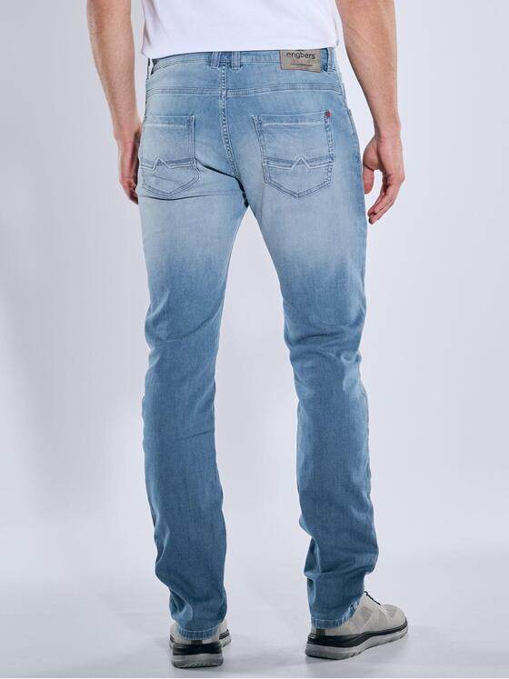 engbers Herren Super-Stretch-Jeans regular Mittelblau 38652