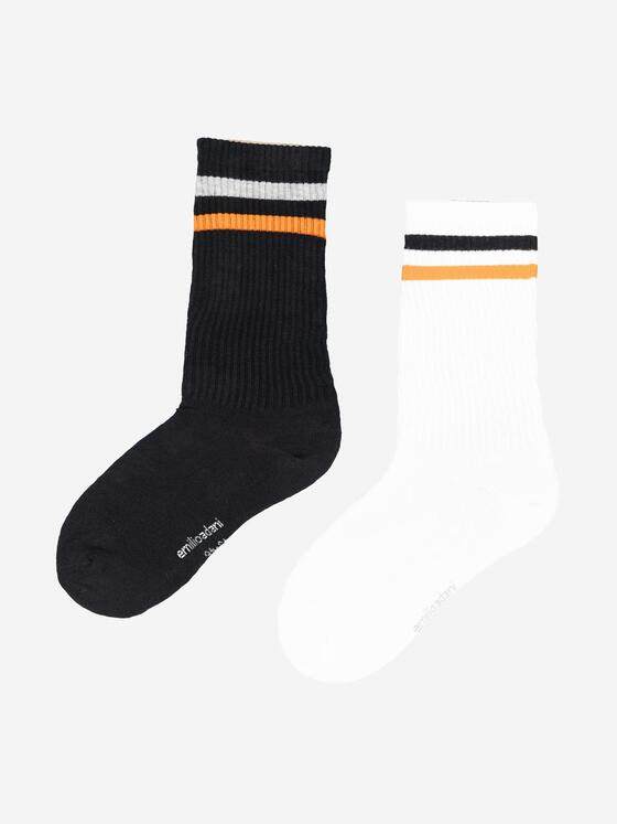 emilio adani Herren Socke gemustert Schwarz 37823