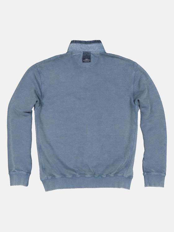 engbers Herren Sweatshirt mit Stehkragen Saphirblau 33760