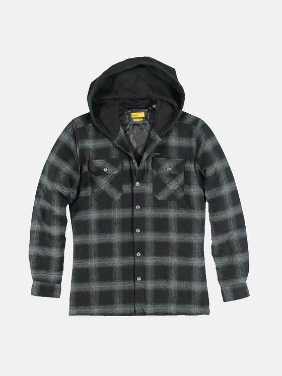emilio adani Herren Overshirt im Karodesign Grau 31953