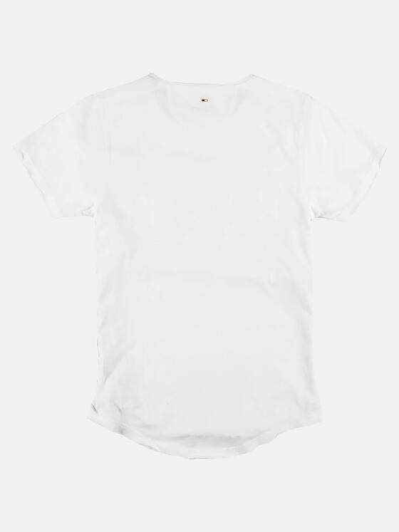 emilio adani Herren Rundhals T-Shirt Reinweiss 27310