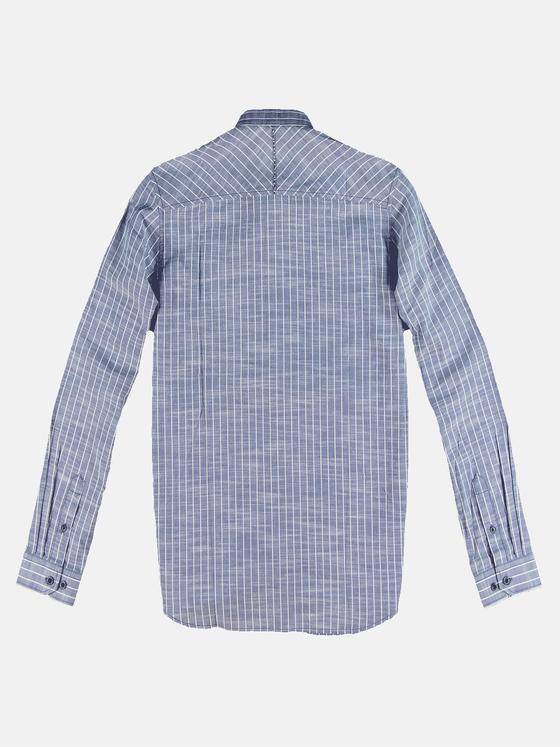 engbers Herren Langarm-Hemd gestreift Brilliantblau 32394