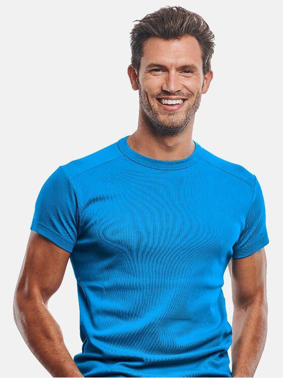 engbers Herren T-Shirt "My Favorite" Cyanblau 31089