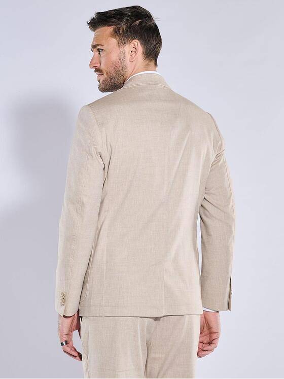 emilio adani Herren Anzug-Sakko slim fit Beige 38460