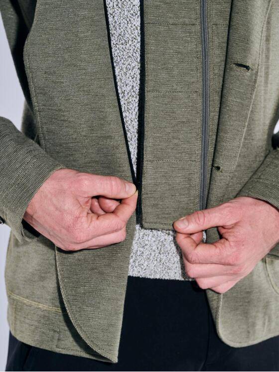 engbers Herren Freizeit-Sakko mit Inlet Oliv 38125