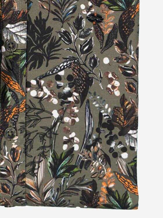 engbers Herren Langarm-Hemd gemustert Grün 37637