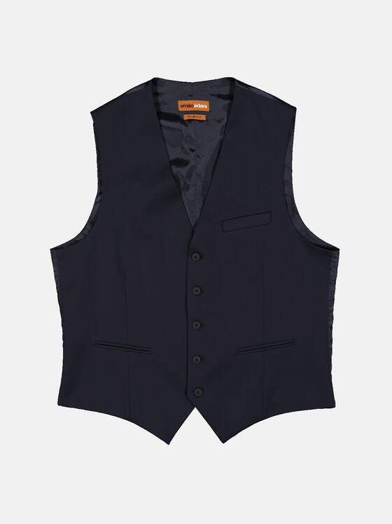 emilio adani Herren Sakko-Weste slim fit Blau 34586