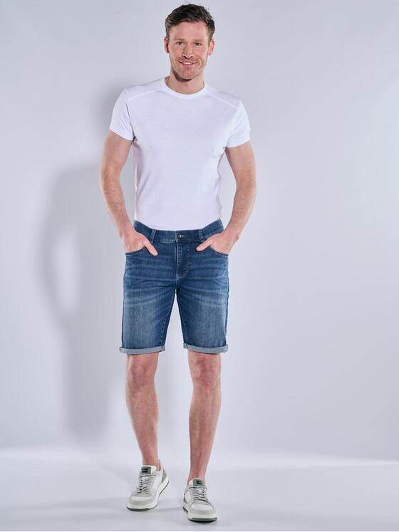 engbers Herren Jeans-Shorts regular Mittelblau 39019