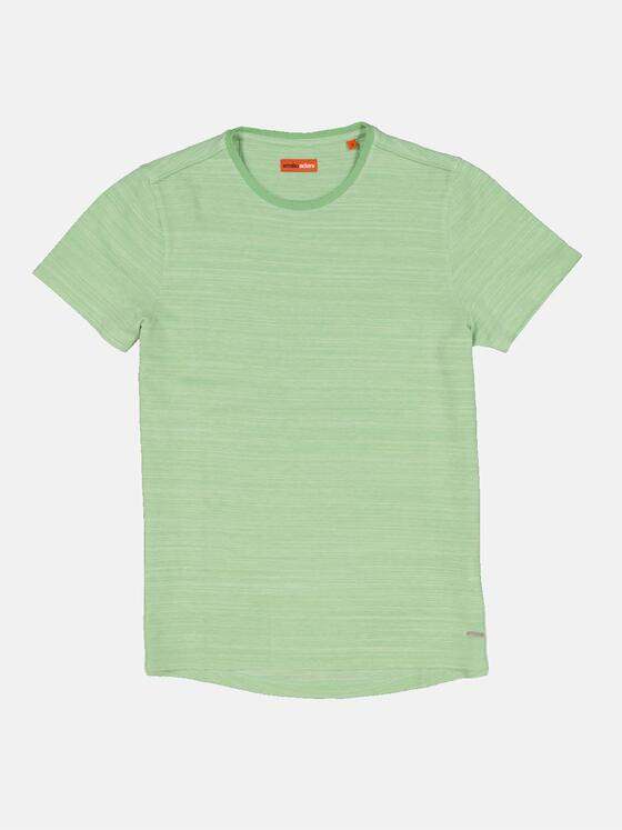 emilio adani Herren Rundhals T-Shirt Grün 31734