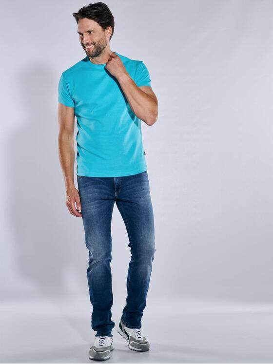 engbers Herren Basic-Shirt "My Favorite" organic Türkis 37096