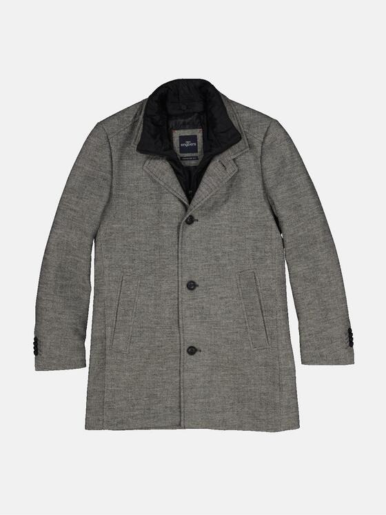 engbers Herren Mantel mit Inlet Schokobraun 33588