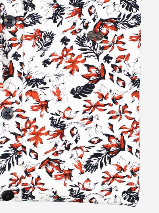 engbers Herren Jersey-Hemd slim fit Rot 38174