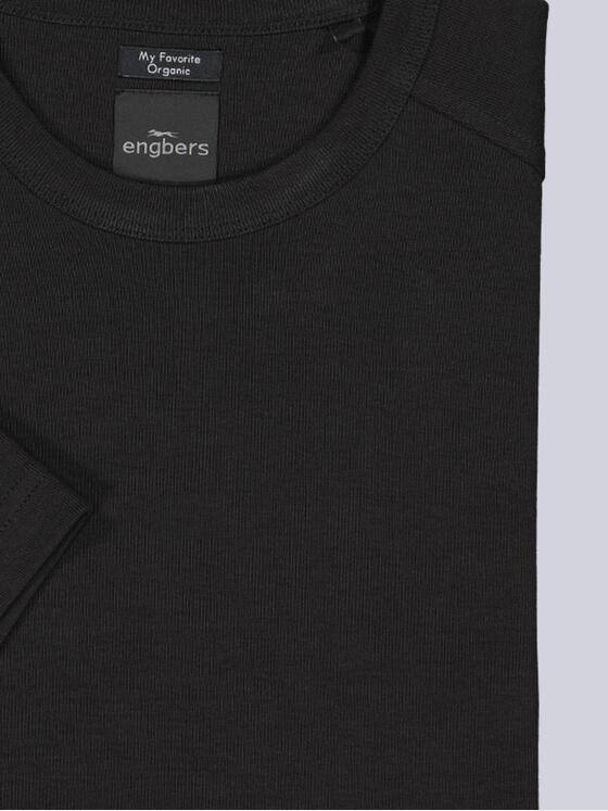 engbers Herren Basic-Shirt "My Favorite" organic Schwarz 34379