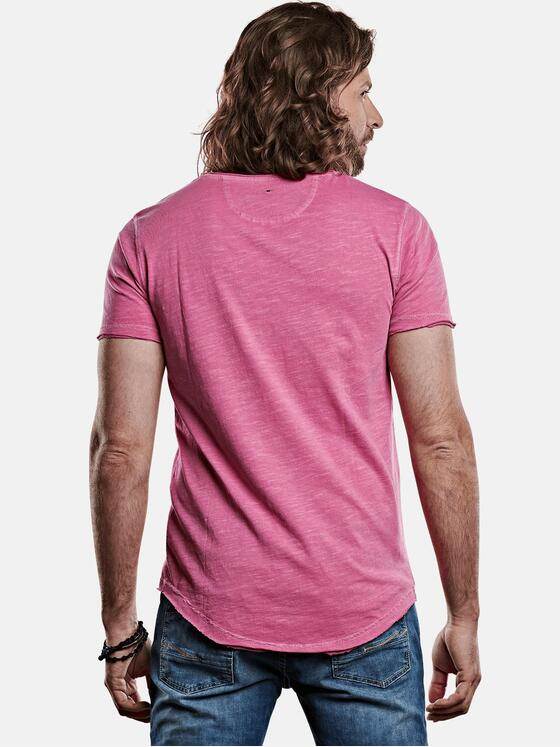 emilio adani Herren Rundhals T-Shirt Violett 27710