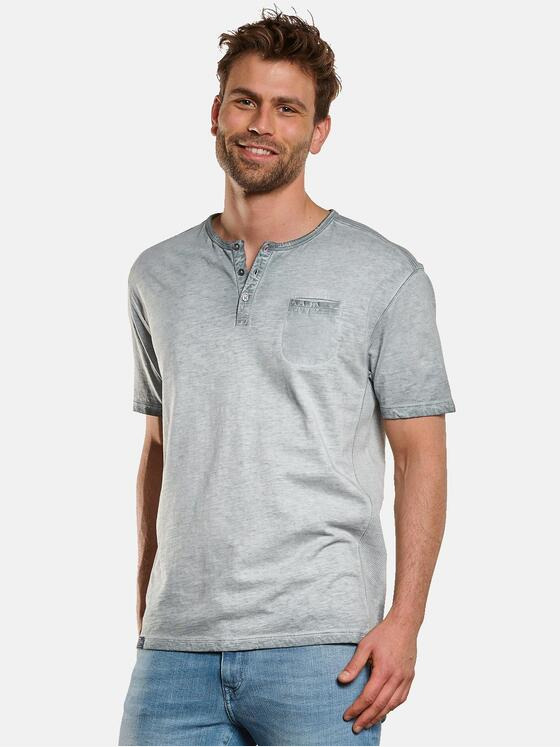 engbers Herren Henley-Shirt Silbergrau 33140