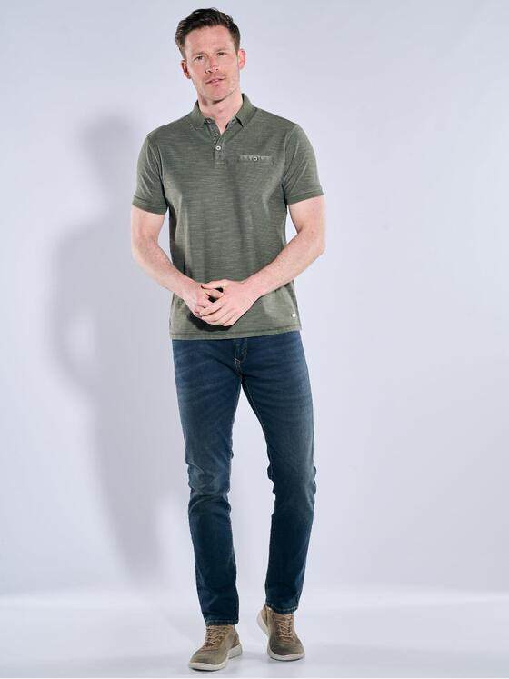 engbers Herren Polo-Shirt strukturiert Oliv 38981