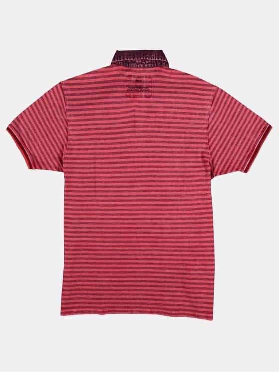engbers Herren Poloshirt mit Jeanskragen Lachsrot 29212
