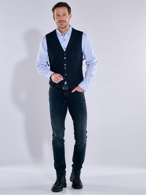 engbers Herren Sakko-Weste regular Blau 37262