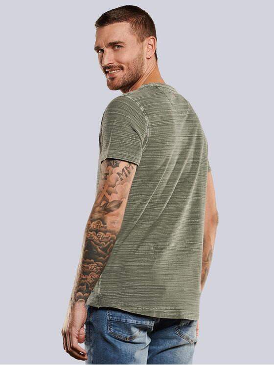 emilio adani Herren T-Shirt slim fit Grün 35099