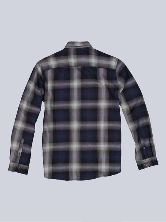 engbers Herren Langarm-Hemd kariert Saphirblau 34093