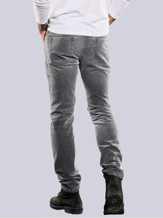 emilio adani Herren 5-Pocket Hose aus Cord Grau 35460