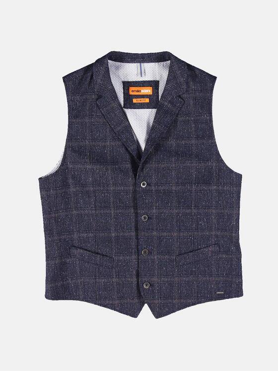 emilio adani Herren Sakkoweste Blau 30899